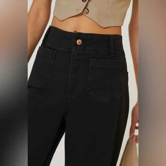 Pilcro The Skipper Wide Leg Cropped Jeans size 28 - Picture 8 of 10